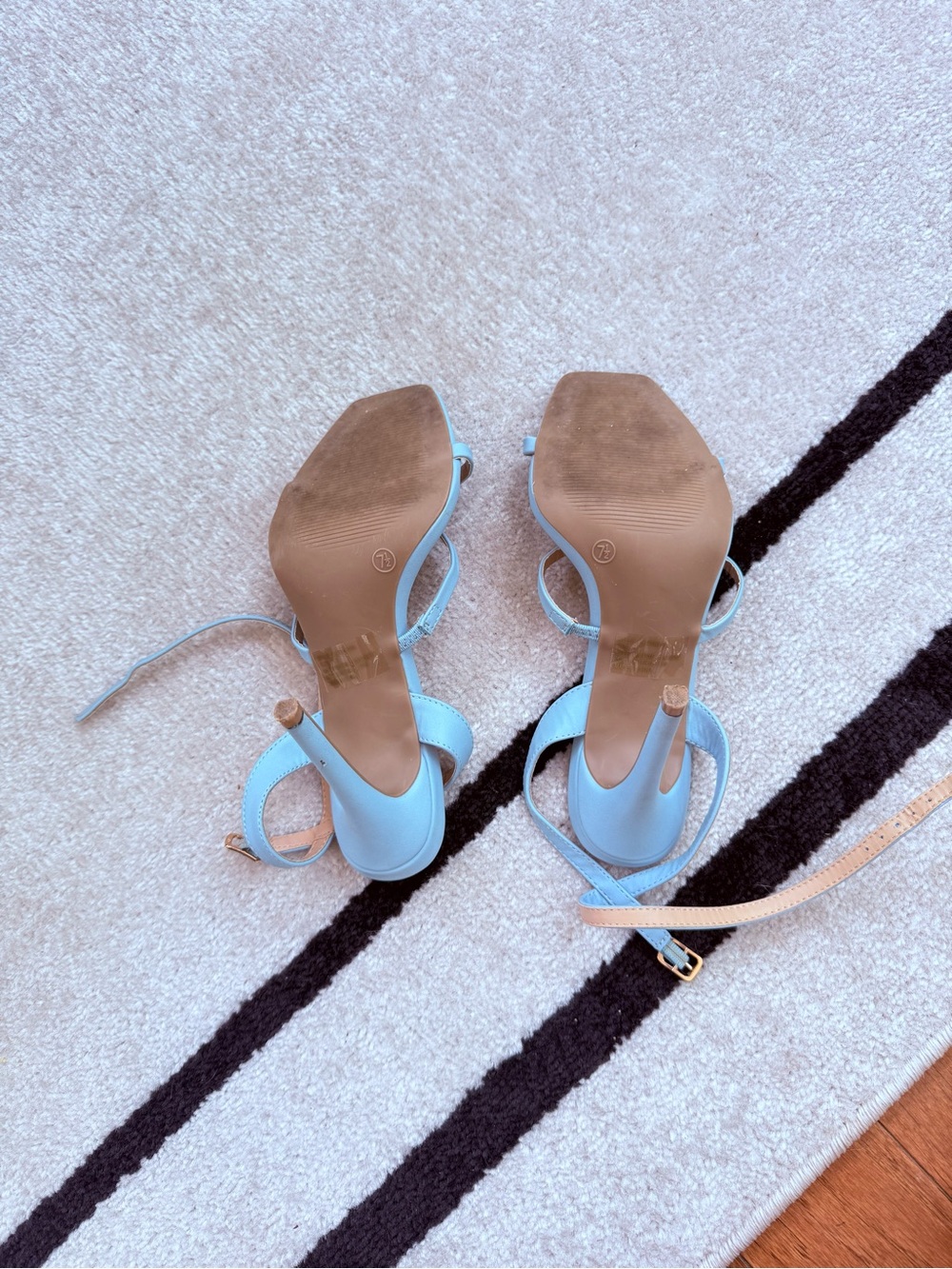 Lulus Light Blue Ankle Strap High Heel Sandals - Women's - Picture 4 of 6